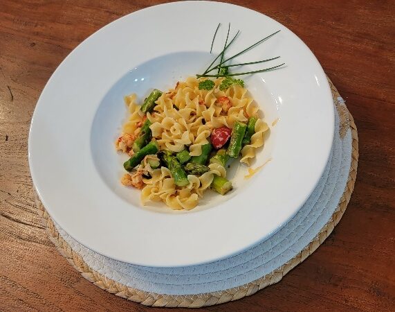 Nudeln mit Flusskrebsen für 2 Personen